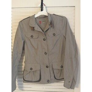 Cinque FRIDA Gingham All-Weather Utility Jacket- Leather Trim, German-Engineered